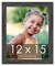 Shabby Chic Black Picture Frame - UV Acrylic, Foam Board Backing, Hanging Hardware